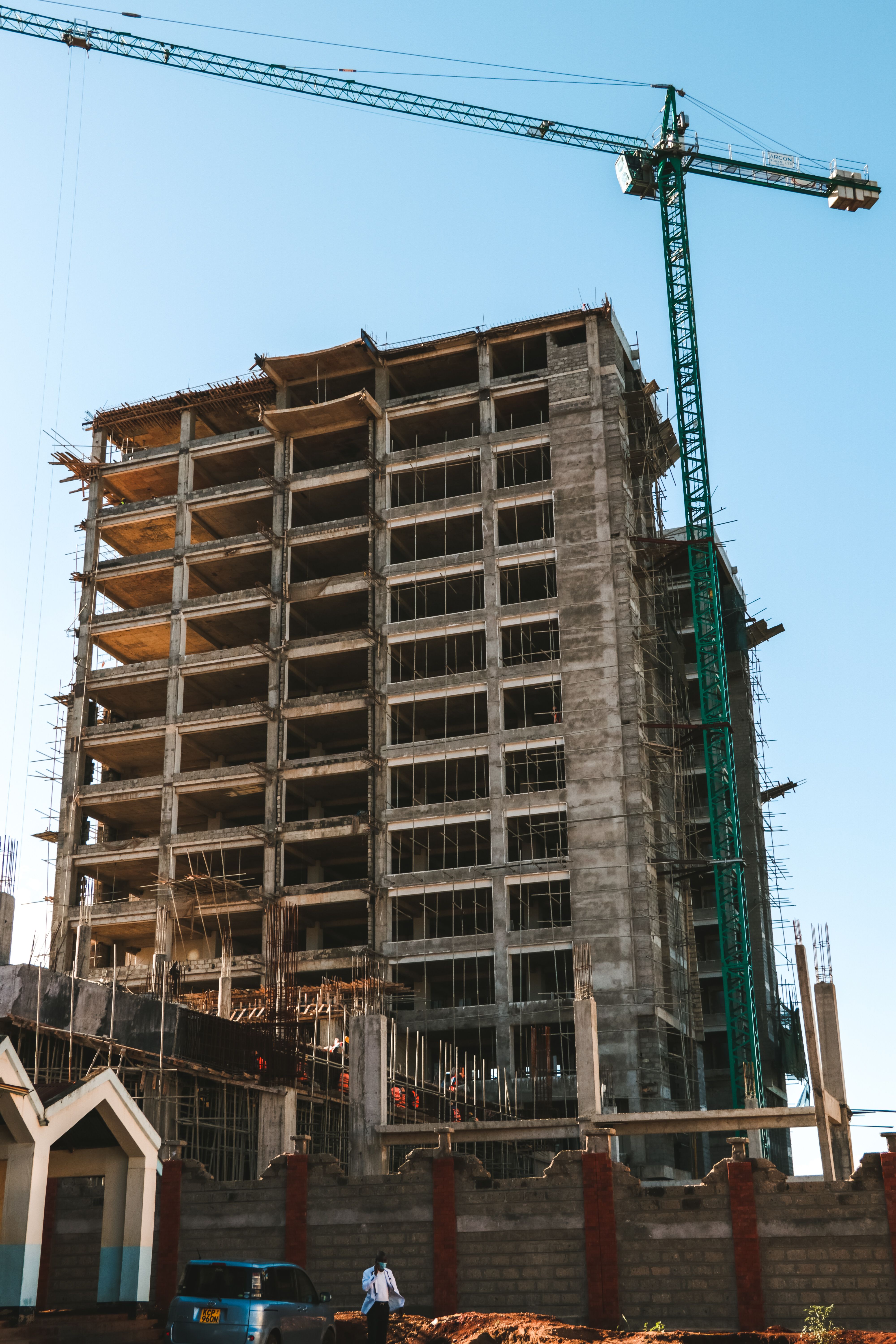 High-Rise Commercial Plaza Construction